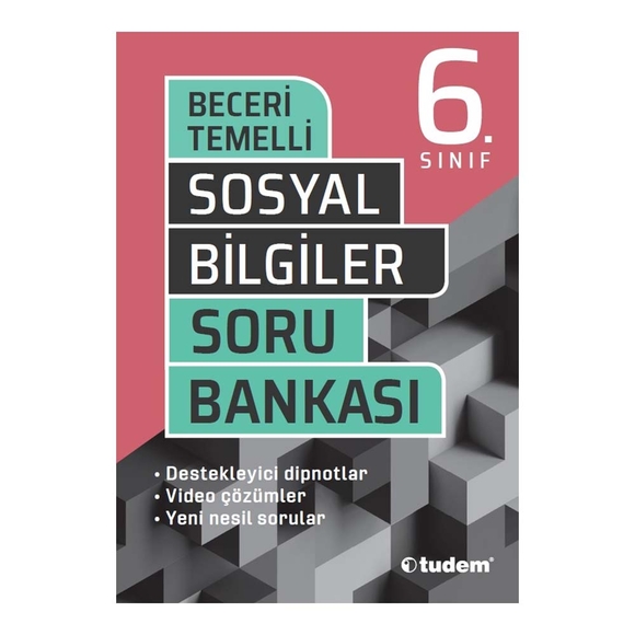 Tudem 6.sınıf Sosyal Bilgiler Beceri Temelli Soru Bankası