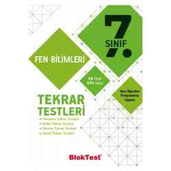 Tudem 7. Sınıf Bloktest Fen Bilimleri Tekrar Testleri - Thumbnail