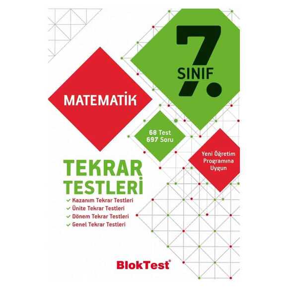 Tudem 7. Sınıf Bloktest Matematik Tekrar Testleri