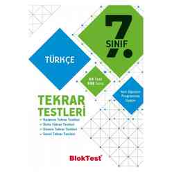 Tudem 7. Sınıf Bloktest Türkçe Tekrar Testleri - Thumbnail