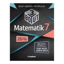 Tudem 7.Sınıf Matematik 3 BOYUT - Thumbnail
