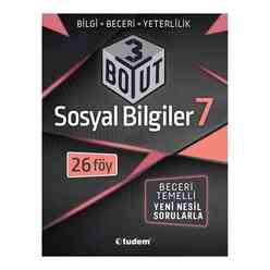 Tudem 7.Sınıf Sosyal Bilgiler 3 BOYUT - Thumbnail