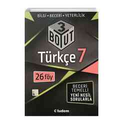 Tudem 7.Sınıf Türkçe 3 BOYUT - Thumbnail