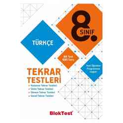 Tudem 8. Sınıf Bloktest Türkçe Tekrar Testleri - Thumbnail