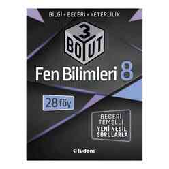 Tudem 8.Sınıf Fen Bilimleri 3 BOYUT - Thumbnail