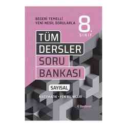 Tudem 8.sınıf Tüm Dersler Sayısal Beceri Temelli Soru Bankası - Thumbnail