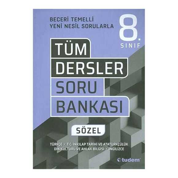 Tudem 8.sınıf Tüm Dersler Sözel Beceri Temelli Soru Bankası