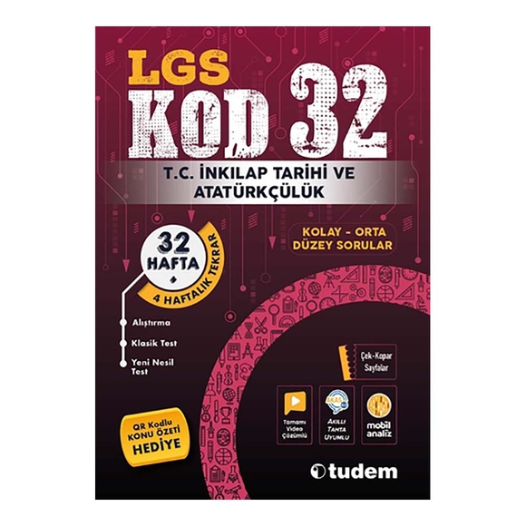 Tudem LGS Kod 32 İnkılap Tarihi ve Atatürkçülük