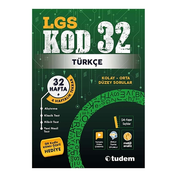Tudem LGS Kod 32 Türkçe