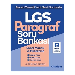 Tudem LGS Paragraf Soru Bankası 2022 - Thumbnail
