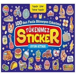 Bıcırık Yayınları - Tükenmez Sticker Oyun Kitabı - 100’den Fazla Bitmeyen Çıkartma