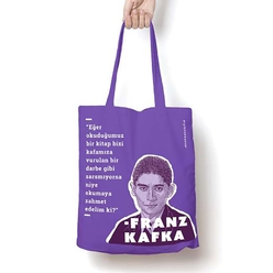 Tükkan Franz Kafka Bez Çanta - Thumbnail