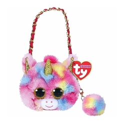 Ty Pelush - Ty Fashion Beanie Boos Fantasia Unicorn Mini Crossbody Çanta TY95215