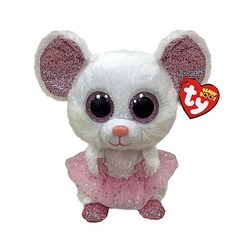 Ty Pelush - Ty Nina Beanie Boo Balerin Beyaz Fare 150079TY36488