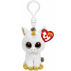 Ty Pelush - Ty Pegasus Beyaz Unicorn Peluş Anahtarlık 36640