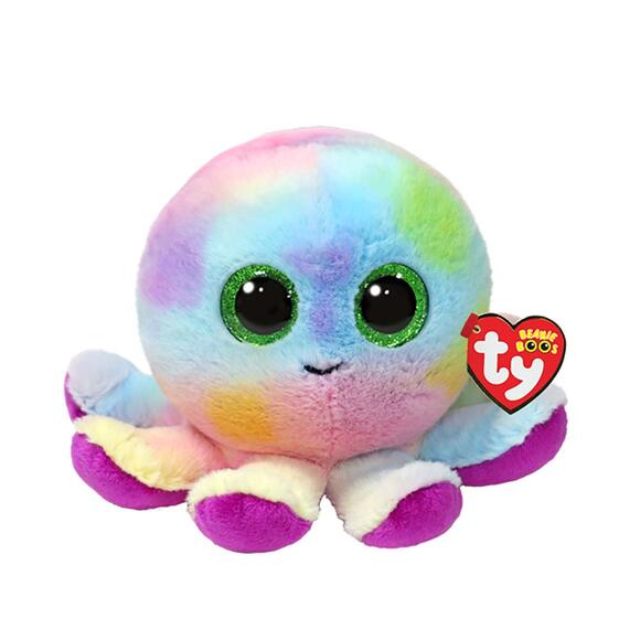 TY Pelush 15 Cm Bubbles - Pastel Renkli Ahtapot TY37360