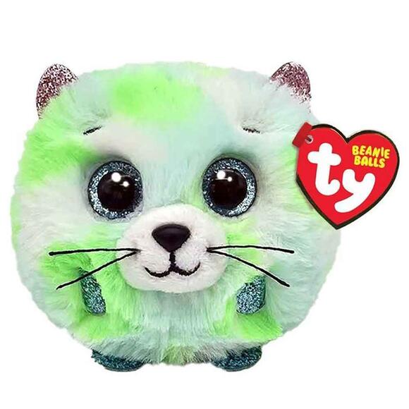 Ty Pelush Cat - Cat Green Ball Puf TY42537
