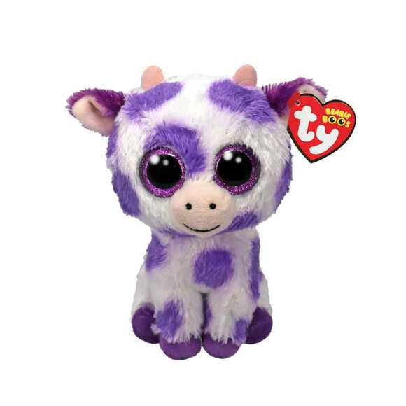 Ty Pelush Cow Purple Spots Reg TY37345