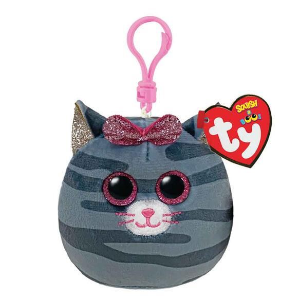 Ty Pelush Kiki Cat Gray Anahtarlık TY35243