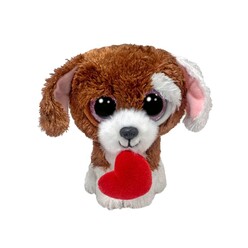 TY Pelush - Ty Pelush Reg Cuddles - Dog W/Heart Ty37398