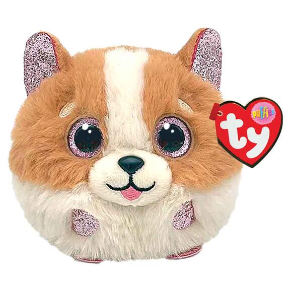 Ty Pelush Tanner Dog Brn/Wht Ball TY42538