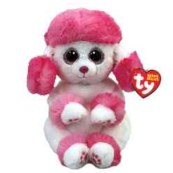 Ty Pelush TY41046 Heartly Poodlepink/White Belly Reg - Thumbnail