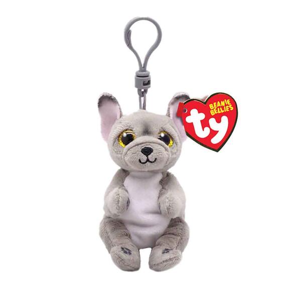 Ty Pelush Wilfred Dog Gray Belly Clip TY43111