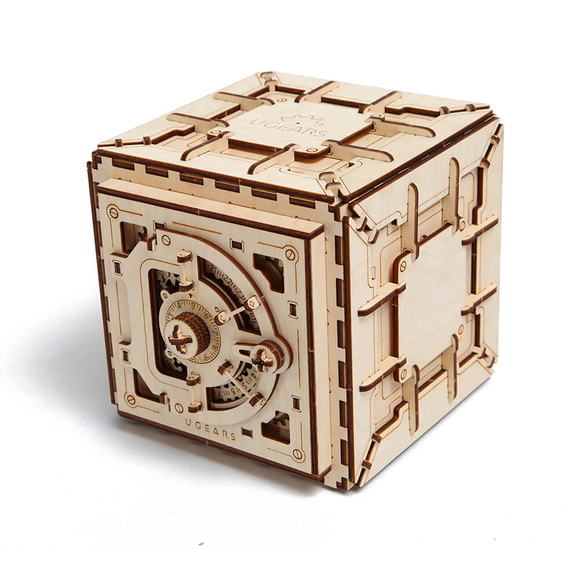 Ugears 3D Ahşap Puzzle Çelik Kasa 70011