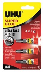 Uhu Super Glue 3’lü Mini Japon Yapıştırıcı 45415 - Thumbnail