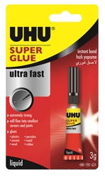 Uhu Super Glue Sıvı Japon Yapıştırıcı 3 gr 40279 - Thumbnail