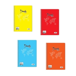 Umut Defter - Umut Dazzle Sp. Pp. Kapak A4 4 Renk Ultra Beyaz 120/1