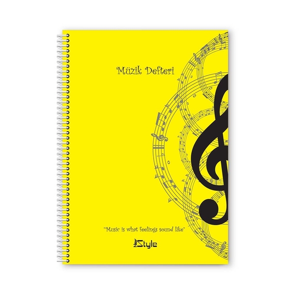 Umut New Style Spiralli Müzik Defteri A4 40Yp.