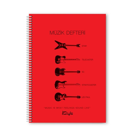 Umut New Style Spiralli Müzik Defteri A4 40Yp.