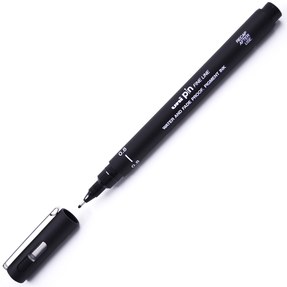 Uni-Ball Pin Fine Line Teknik Çizim Kalemi 0.8 mm Siyah
