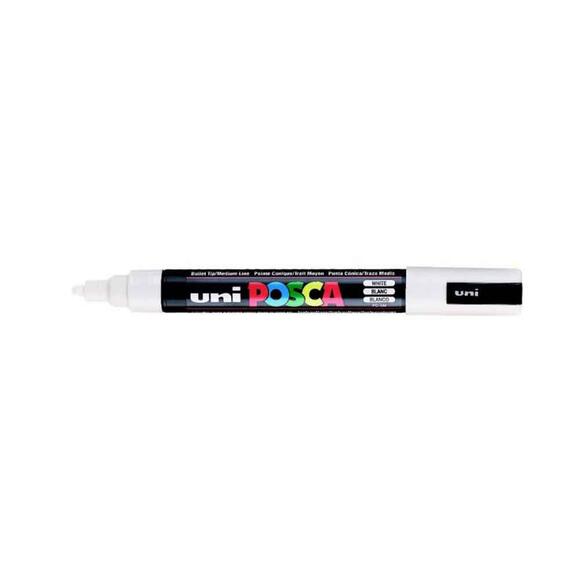 Uni PC-5M Posca Poster Markörü Beyaz