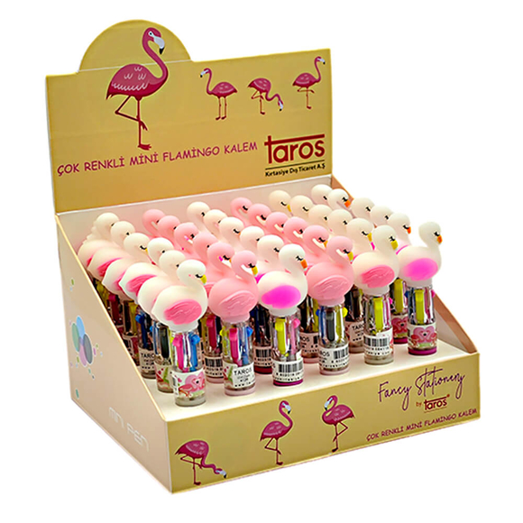 Unick Color Flamingo Tükenmez Kalem 4 Renk 4126