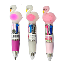 Unick Color Flamingo Tükenmez Kalem 4 Renk 4126 - Thumbnail