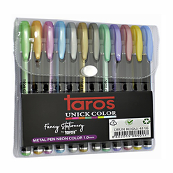 Unick Color - Unick Color Metalize Jel Kalem 12’Li Set 4116     