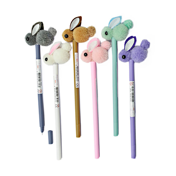 Unick Color Peluş Tavşan Başlı Tükenmez Kalem 4042