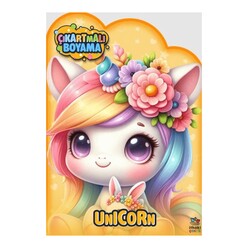 İthaki Yayınları - Unicorn Zamanı - Çıkartmalı Boyama Kitabı
