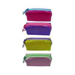 Unicus Bıg Zip Pastel Şeffaf Mix Kalem Kutu XL UNCS-914 - Thumbnail