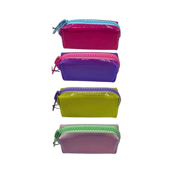 Unicus Bıg Zip Pastel Şeffaf Mix Kalem Kutu XL UNCS-914