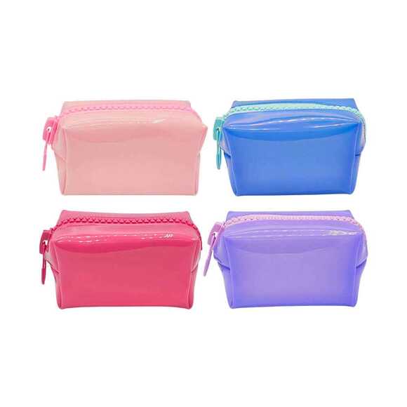 Unicus Big Zip Pastel Şeffaf Silikon Makyaj Çantası UNCS-960