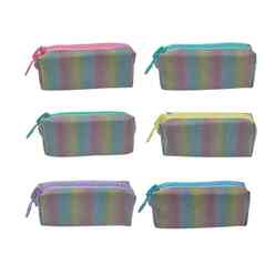 Unicus - Unicus Big Zip Pastel Simli Gökkuşağı Kalem Kutu UNCS-917