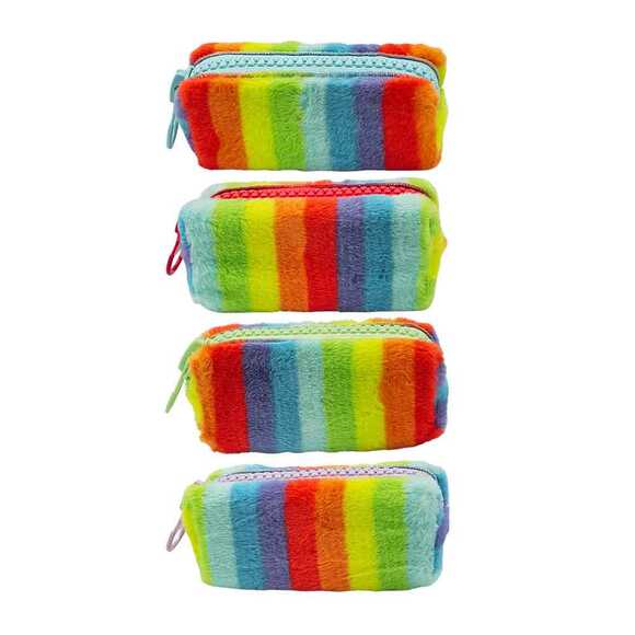 Unicus Big Zip Süper Rainbow Tavşan Tüyü Kalem Kutu XL UNCS-988