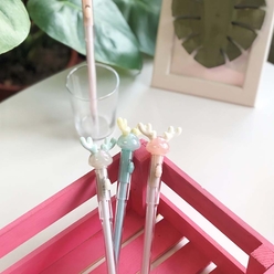 Unicus - Unicus Işıklı Geyik Jel Tükenmez Kalem Tekli UNCS-2020