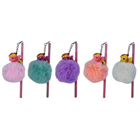 Unicus Pony Rainbow Ponpon Kurşun Kalem KK-133