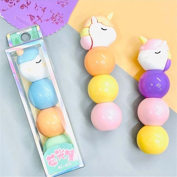 Unicus Unicorn Top Fosforlu Kalem 3’Lü MD-089