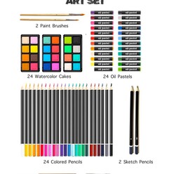 Valetta Monza Ahşap Taşıma Çantalı Çizim Ve Boyama Seti 80 Parça VLT1572 - Thumbnail