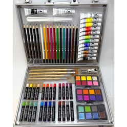 Valetta - Valetta Siena Alüminyum Taşıma Çantalı Çizim Ve Boyama Seti 110 Parça VLT1582